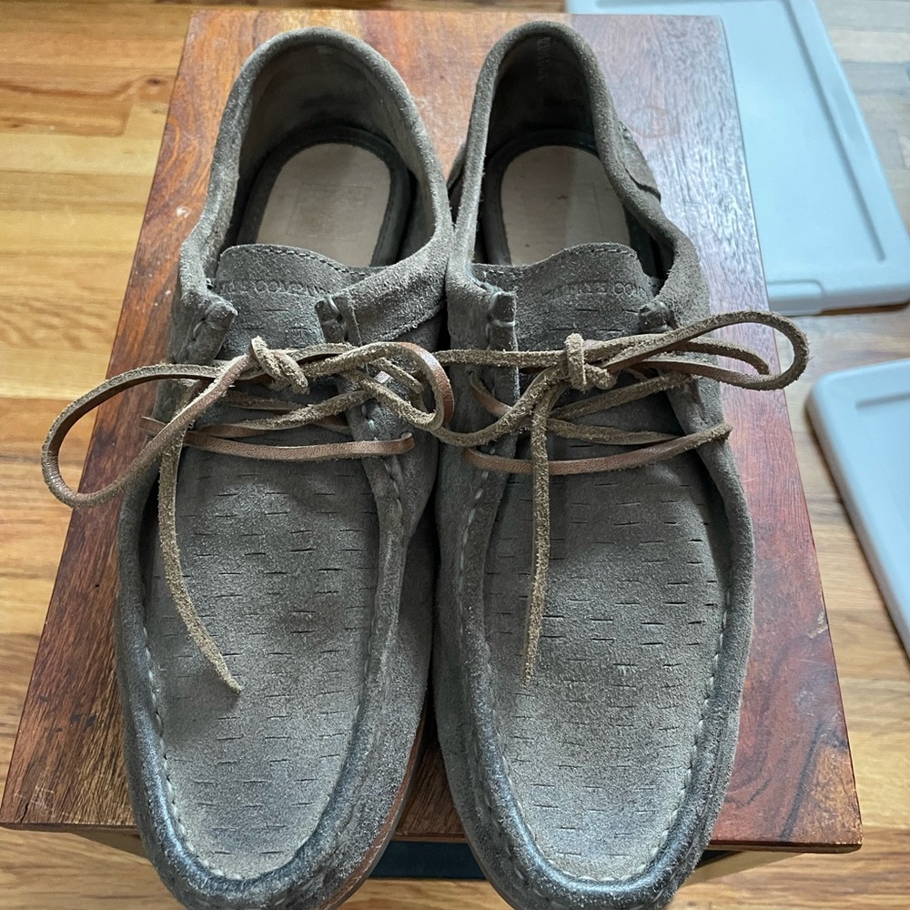 Boat shoes - Frye Green/Gray Suede